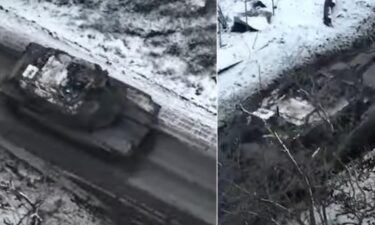 Slika od Američki tenkovi Abrams prvi put snimljeni u akciji u Ukrajini