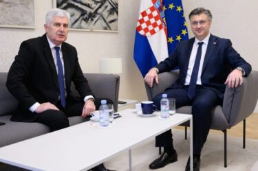 Slika od Plenković i Čović: Otvaranje pristupnih pregovora BiH zajednički politički prioritet