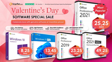 Slika od Trajna licenca za Microsoft Office 2021 i Windows 11 već od 10 eura povodom Valentinova na Keysfanu