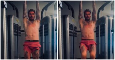 Slika od David Beckham objavio snimku na kojoj vježba bez majice, fanovi na aparatima