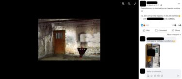 Slika od Fotografija ne prikazuje originalna vrata na plinskoj komori u Auschwitzu