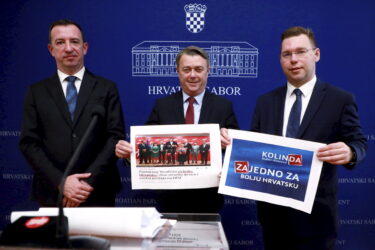 Slika od HDZ-ovci žestoko prozvali Grbina: ‘Plagirao je Kolindin slogan, stvarno postoje dvije Hrvatske’