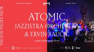 Slika od Pjesme Atomskog skloništa u jazz ruhu! Šesnaest vrhunskih glazbenika JazzIstra Orchestra i pjevač Ervin Baučić održat će koncert “Atomic” u Zadru!