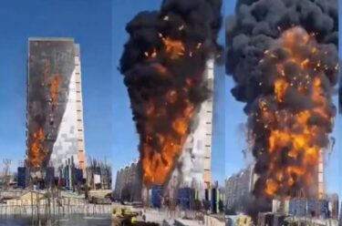 Slika od Užas u Rusiji: Pogledajte kako je neboder nestao u samo par sekundi