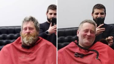 Slika od VIDEO Pogledajte nevjerojatnu transformaciju: Frizer je besplatno ošišao beskućnika