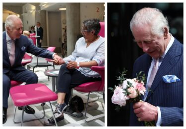 Slika od Bilo je dirljivo: Charles stigao u kliniku za oboljele od raka s cvijećem u rukama. Bolesni kralj se službeno vratio