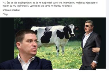 Slika od Butković uzvratio Milanoviću: ‘Uzmite mi sve, samo mi kravicu ne dirajte’