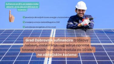 Slika od Grad Dubrovnik sufinancira troškove nabave, instaliranja i ugradnje opreme fotonaponskih sunčevih modula na obiteljskim kućama