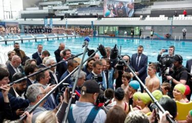Slika od Macron ‘ne sumnja’ da će Rusija zlonamjerno ciljati organizaciju olimpijskih igara