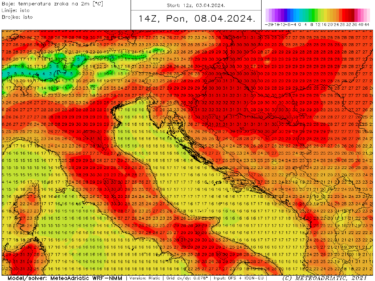 Slika od Meteorološki ekstrem – stiže nam afrička anticiklona, u ponedjeljak temperature u Hrvatskoj idu i preko 30 stupnjeva!