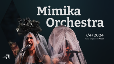 Slika od Nastupa Mimika Orchestra sastavljen od vrhunskih jazzera, a neke pjesme su na veljotskom, izumrlom jeziku Hrvatskog primorja