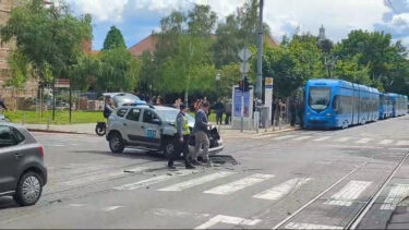 Slika od Prometna nesreća i zastoj tramvaja kod Zrinjevca, snimka druga