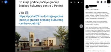 Slika od SDSS-ova potpredsjednica Vlade Anja Šimpraga nije izjavila da je Knin srpski grad