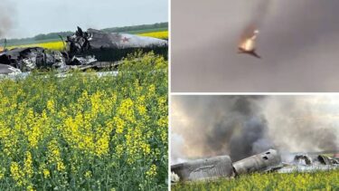 Slika od Srušio se ruski vojni avion! ‘Taj zrakoplov se vraćao iz napada na Ukrajinu’. Stižu prve snimke