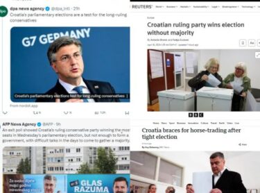 Slika od Strani mediji o izborima: Penava je ‘kingmaker’; HDZ oslabljen, Milanović kao hrvatski Trump