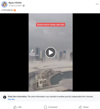 Slika od U kompilaciji ne prikazuju sve snimke travanjske poplave u Dubaiju