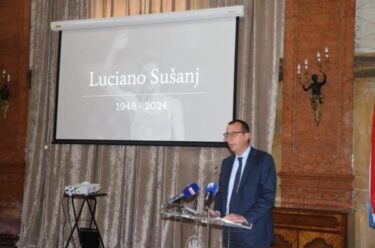 Slika od U Rijeci održana komemoracija za Luciana Sušnja – velikana riječkog i hrvatskog sporta