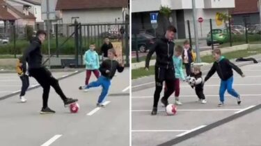 Slika od VIDEO Dinamovac kao heroj ulice! Djeca su pozvala Peru na hakl, on im pokazao majstorije