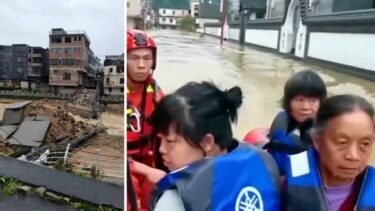 Slika od VIDEO Poplave u kineskoj pokrajini Guangdong, ljudi ostali zarobljeni na klizištima
