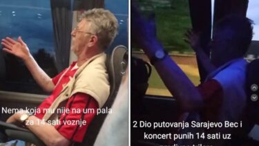 Slika od VIDEO Solo koncert za autobus: Pjevao 14 sati od Sarajeva do Beča, snimka postala viralna