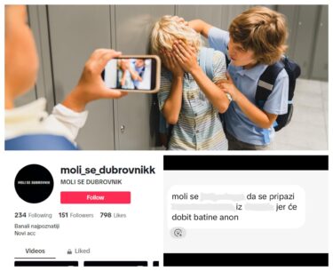 Slika od Zabrinjavajuće anonimne objave TikTok profila ‘Moli se Dubrovnik‘: Prijeti se batinama, omalovažava, učenicima broje ‘krvna zrnca‘…