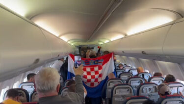 Slika od Baby Lasagna sletio u Hrvatsku. U avionu zasvirala ‘Rim Tim Tagi Dim’