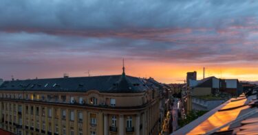 Slika od FOTO Zalazak sunca u Zagrebu večeras je bio posebno lijep, pojavila se i duga