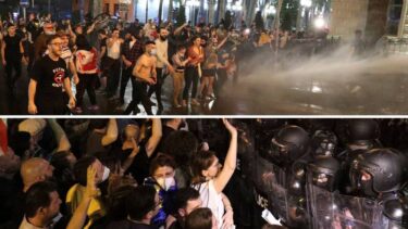 Slika od Gruzijska policija sukobila se s prosvjednicima: Letio suzavac, policija koristila i vodeni top!