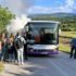Slika od Horor kod Sinja: zapalio se školski autobus, učenici izletjeli, a onda je vozilo krenulo u – rikverc!? Pogledajte slike