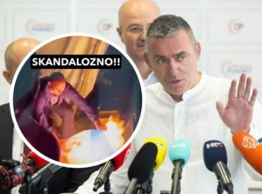 Slika od Mlinarić objavio snimku paljenja hrvatske zastave: ‘Tako je počela agresija na Hrvatsku’