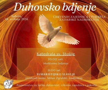 Slika od Najava iz Zadarske nadbiskupije: evo gdje će se održati duhovne obnove i kako će se proslaviti svatkovina Duhova