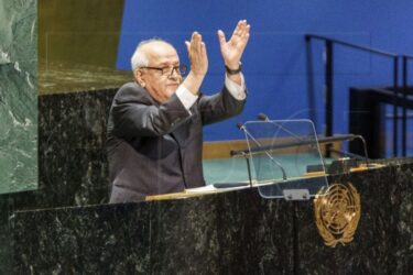 Slika od Opća skupština UN-a podržala palestinsko članstvo, Hrvatska suzdržana