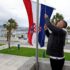 Slika od Split: Podizanjem hrvatske zastave na Banovinu obilježen prosvjed protiv bivše JNA