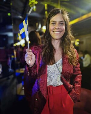 Slika od Splitska glumica pozirala sa švedskom zastavom: ‘Da se ne lažemo…‘