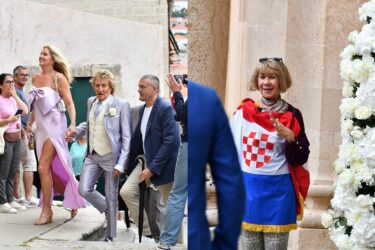 Slika od Svjetska elita na Stradunu, turisti i građani vadili mobitele: Gosti privukli pažnju bijelim kišobranima