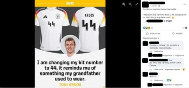 Slika od Toni Kroos nije rekao da mijenja broj dresa jer ga 44 podsjeća na djedovu odjeću