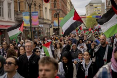 Slika od U Malmou veliki prosvjed protiv sudjelovanja Izraela na Euroviziji