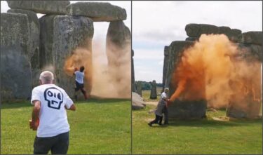 Slika od Eko teroristi oštetili britanski Stonehenge: Pogledajte što su napravili od povijesne strukture