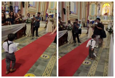 Slika od Mališan se tijekom ceremonije vjenčanja naljutio na kamermana i iznenadio sve, pogledajte što je od bijesa napravio