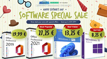 Slika od Rasprodaja za Dan očeva na Godeal24: Microsoft Office 2021 i Windows 11 Pro već od 10 €!
