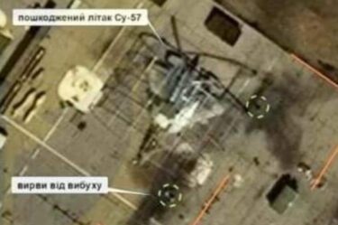 Slika od Ukrajina prvi put pogodila najmoderniji ruski borbeni zrakoplov