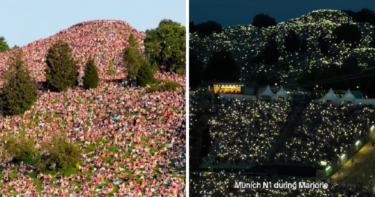 Slika od 40.000 ljudi slušalo koncert Taylor Swift u Munchenu na brežuljcima izvan stadiona