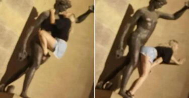 Slika od Djevojka se u Firenci popela na kip boga plodnosti i simulirala seks: ‘Nijedan muškarac ne može se natjecati s njim…‘