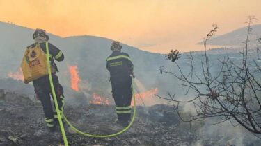 Slika od Gori veliki požar kraj Trogira, s vatrom se bori 66 vatrogasaca