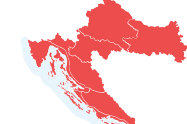 Slika od NEPODNOŠLJIVO Ovakvu kartu Hrvatske nismo vidjeli jako dugo. Cijela Hrvatska u crvenom, kraj tjedna bit će paklen