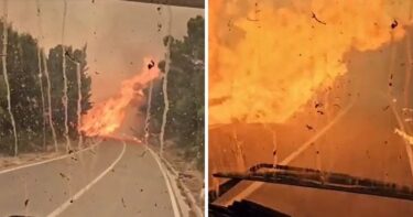 Slika od Nova snimka s požarišta kod Tučepa, vatrogasci prolaze kroz vatru. “Bože, pomozi!”