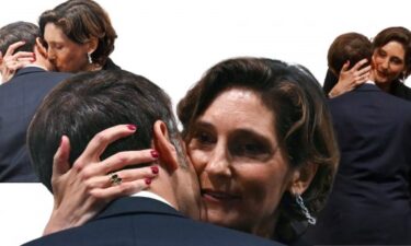 Slika od Poljubac Macrona i ministrice sporta šokirao javnost, a pogled Brigitte Macron rekao je sve