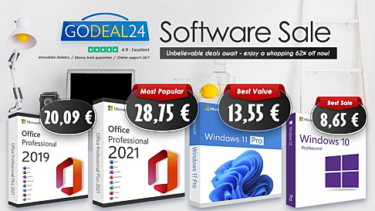 Slika od Povećajte svoju produktivnost uz Microsoft Office 2021 od 17€ i Windows 11 od 11 € na Godeal24 rasprodaji!