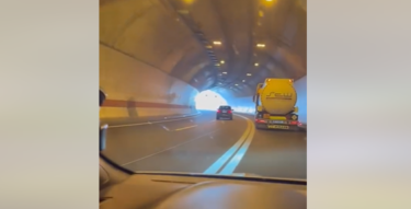 Slika od Pretekao kamion u tunelu preko dvije pune linije, pa vozio u suprotnom smjeru