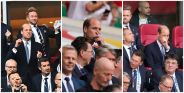 Slika od Princ William na utakmici Engleske i Švicarske: Njegove grimase nasmijale su mnoge